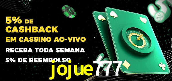Promoções do cassino ao Vivo jojue777